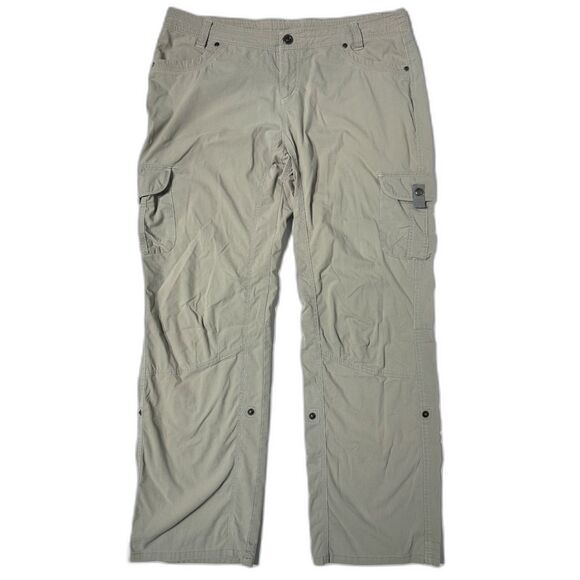 KUHL Legendary Pants Convertible Cargo Hiking Light Gray Women's Size 14R (A3) - Picture 1 of 13